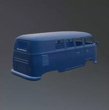 vw t1 autobús 3d impresión modelo trío vehiculos 3d print model - Mito3D