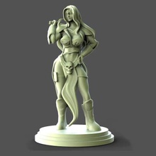 warrior woman art 3D printing model, file, printable design, 3d print, woman,warrior,sexy,beautiful,sword,medieval,statue 3d print model - Mito3D