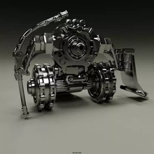 watchdog robot 3d printing model - threeding art sculpture toy decor 3d print model - Mito3D