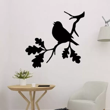 weaverbird tree wall decoration 3d printing model - threeding bird animal decor sticker 3d print model - Mito3D
