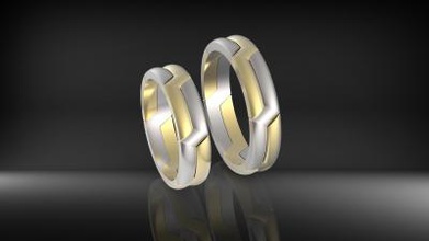 wedding sennit constructor rings 3d print model fashion 3D printing model, file, printable design, print, ring gold silver platinum jewelry jewellery construcor metallic sterling male female goldy love marriage great 3d print model - Mito3D