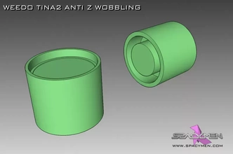 weedo tina2 anti tambaleándose 3d impresión modelo trío 3d print model - Mito3D