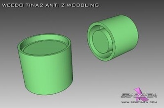 Weedo tina2 anti vacillement outils Machines 3d imprimante pièces pirater 3d print model - Mito3D
