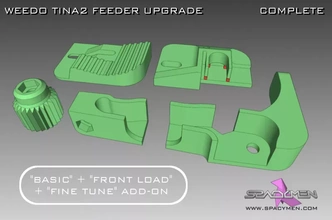 weedo tina2 alimentador potenciar completar paquete 3d impresión modelo trío printer cortar tajos 3d print model - Mito3D