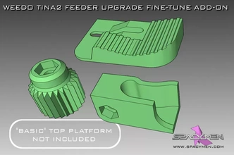 weedo tina2 alimentador potenciar multa Afinación add on 3d impresión modelo trío printer cortar tajos 3d print model - Mito3D