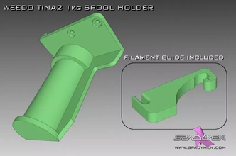 Weedo tina2 carretel suporte 3d impressão modelo trio 3d print model - Mito3D