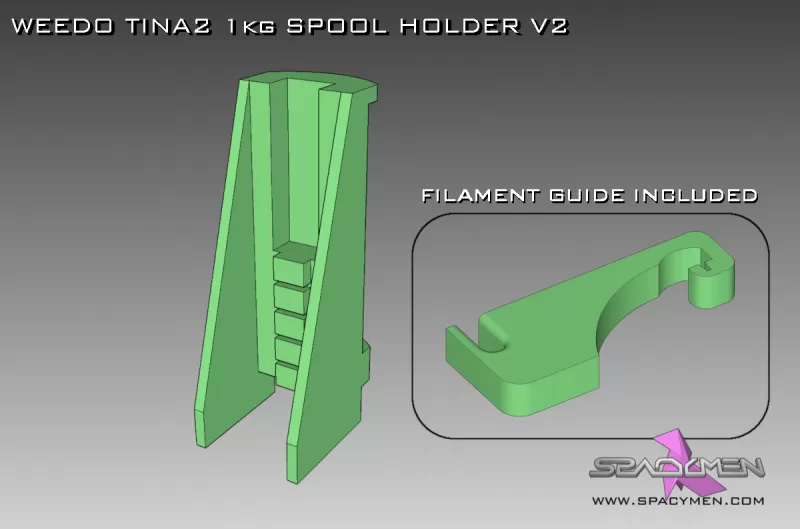 Weedo tina2 biriktirmek Kulp destek v2 3d baskı model üçleme 3D print model - Mito3D