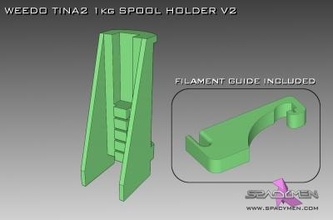 weedo tina2 Spule Halter Unterstützung v2 Werkzeuge Maschinen 3d Drucker Teile hacken 3d print model - Mito3D