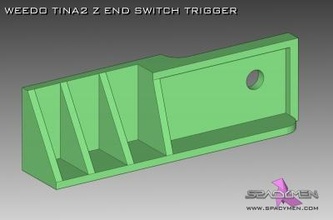 Weedo tina2 desencadear Ferramentas maquinas 3d impressora partes hackear 3d print model - Mito3D