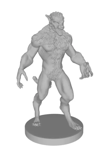 werewolf prey 3d printing model - threeding 3D print model - Mito3D