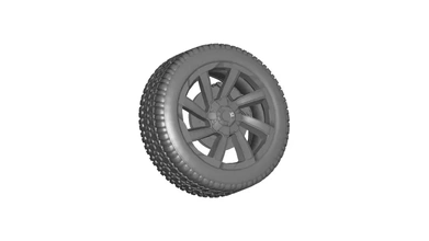 rueda 3d stl impresión modelo trío 3d print model - Mito3D