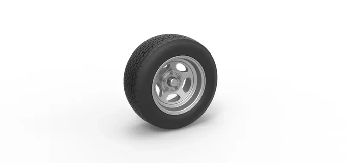 roda sujeira modificado estoque carro v2 escala 1 25 3d impressão modelo brinquedo imprimível pneu corrida diecast sujo 3d print model - Mito3D