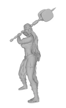 OMS fuerte 3d impresión modelo trío guerrero mujer 3d print model - Mito3D