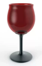 wine glass 3d printing model - threeding red metal wineglass beautiful pretty 3d print model - Mito3D