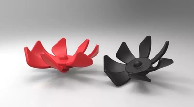 ailé filage 3d impression modèle trio jouet jouets Jeu Jeux tourner ailes 3d print model - Mito3D
