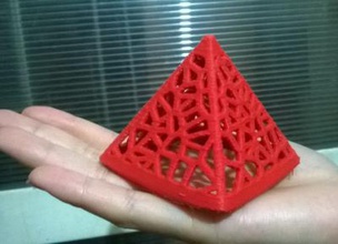 wired pyramid art 3D printing model, file, printable design, 3d print, wired,pyramid,figure,art,decorative 3d print model - Mito3D