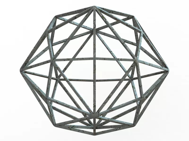 wireframe shape disdyakis dodecahedron 3d printing model - threeding tags art geometry math shaped mathematics mathematical shapes work mathematic decoration 3D print model - Mito3D