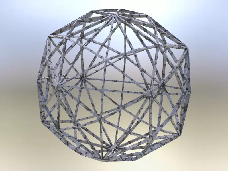 wireframe disdyakis triacontaedro 3d impressão modelo geometria matemática modelado geométrico matemático arte formas padronizar Projeto 3D print model - Mito3D