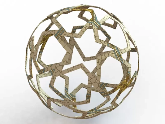 wireframe shape geometric finale ball 3d printing model - threeding tags sphere polygon shaped vintage minimalistic shapes logos geometrical polygonal art pattern design 3d print model - Mito3D