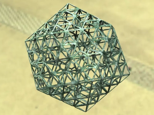 wireframe forma icosaedro fiocco 3d stampa modello treding tag arte standard triangolo triangoli matematico forme regolare decorazione sierpinski frattale icosaedri 3d print model - Mito3D