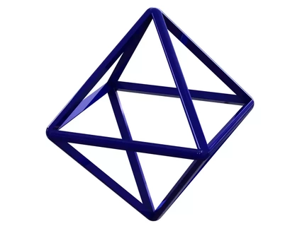wireframe octaedro 3d impressão modelo geometria matemática modelado geométrico matemático arte formas padronizar Projeto 3d print model - Mito3D