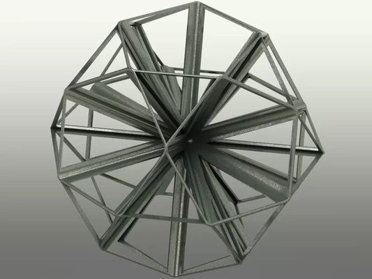 wireframe shape small icosihemidodecahedron 3d printing model - threeding tags star geometry figure shaped triangles uniform art shapes polyhedron decoration icosahemidodecahedron decagons vertex hemipolyhedron dodecahemidodecahedron 3d print model - Mito3D