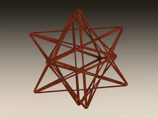 wireframe shape small stellated dodecahedron 3d printing model - threeding tags art geometry math shaped mathematics mathematical shapes work mathematic polyhedron decoration 3d print model - Mito3D