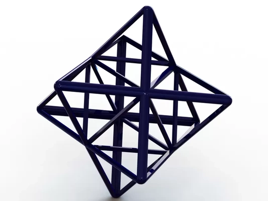 wireframe shape stellated octahedron 3d printing model - threeding tags art math shaped mathematics mathematical shapes work mathematic polyhedron decoration 3d print model - Mito3D