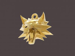 witcher medallion 3d print model fashion 3D printing model, file, printable design, print, gold silver jewelry jewellery steel pendant locket warrior man male severe strong solid ancient historical fantasy cycle pendants 3d print model - Mito3D