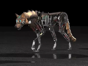 lupo meccanico robot 3d stampa modello treding cyborg 3d print model - Mito3D