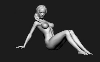 femme la nature 3D modèle d'impression, l'impression fichier, imprimable modèle, en de conception, d'impression 3d, 3d print model - Mito3D