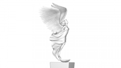 woman angel art 3D printing model, file, printable design, 3d print, 3d print model - Mito3D