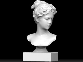 woman bust art 3D printing model, file, printable design, 3d print, staute,woman,bust 3d print model - Mito3D