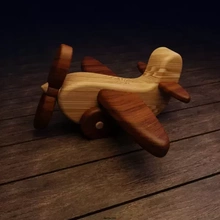 legno bambino aereo 3d stampa modello treding scultura giocattolo 3d print model - Mito3D