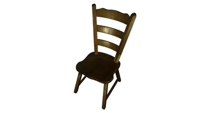 bois chaise 3d impression modèle trio chêne 3d print model - Mito3D