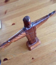 wooden christ redeemer art 3D printing model, file, printable design, 3d print, jesus, christ, rio, de, janeiro, art, brazil, wood, 3d print model - Mito3D