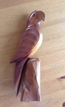 wooden figurine papagal 3d printing model - threeding art wood animal 3d print model - Mito3D