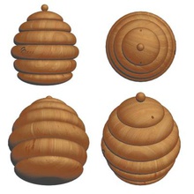 wooden honey jar home office & garden 3D printing model, file, printable design, 3d print, honey, jar, bee, wood, 3d print model - Mito3D