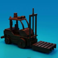 wooden loader 3d printing model - threeding art sculpture toy 3d print model - Mito3D