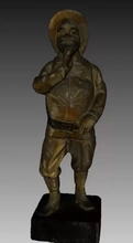madera hombre 3d impresión modelo trío Arte figurilla ouro 3d print model - Mito3D