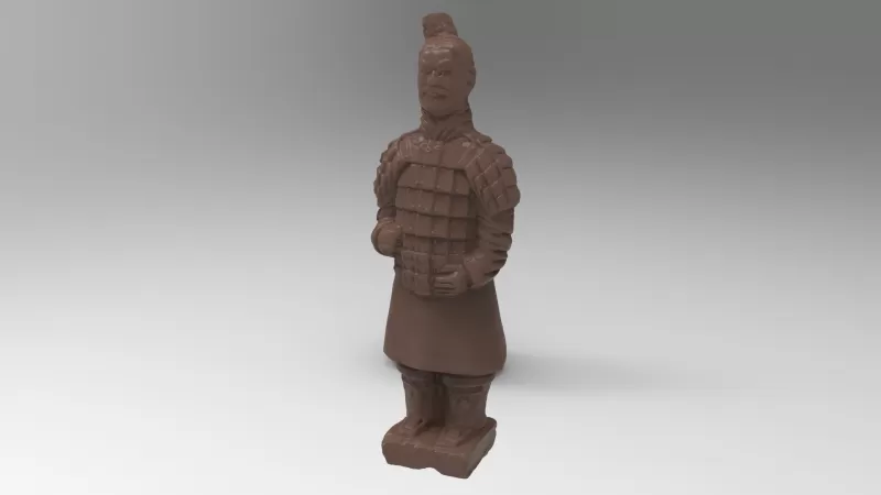 xian soldado 2 3d impresión modelo trío China 3D print model - Mito3D