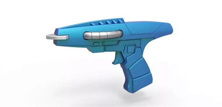 xindi reptilian bio pistola Estrela caminhada empreendimento tv Series 3d impressão modelo trio brinquedo imprimível arma fogo jornada Estrelas scifi cosplay blaster suporte réplica 3d print model - Mito3D