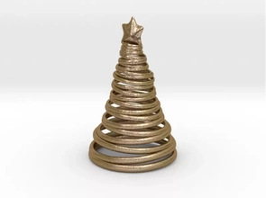 xmas tree 3d printing model - threeding christmas tree holiday decor xmas 3d print model - Mito3D