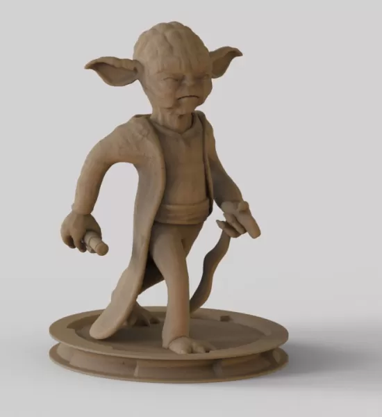 yoda maestro 3d stampa modello treding figurina creatura miniatura scifi Guerre stellari character model 3D print model - Mito3D