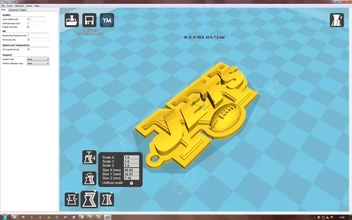 York getti key chain logo no2 3d stampa modello treding chiave catena stampabile 3d print model - Mito3D