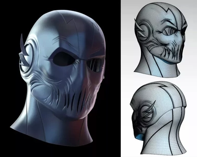 yakınlaştır maske 3d Yazdır model Kostüm oyunu sahne baskı Aksesuarlar tasarım kostüm süper kahraman print kask kötü adam dc çizgi roman komik kitap cosplayer con yazdırılabilir 3d print model - Mito3D