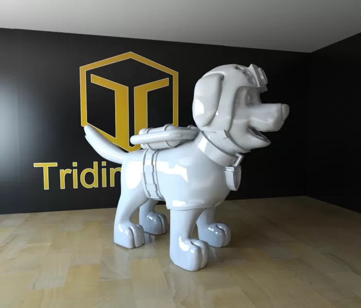 Zuma pata patrulha 3d impressão modelo trio brinquedo desenho animado decoração 3dmodel 3dprint cão 3dcharacter Patrulha resgate 3D print model - Mito3D