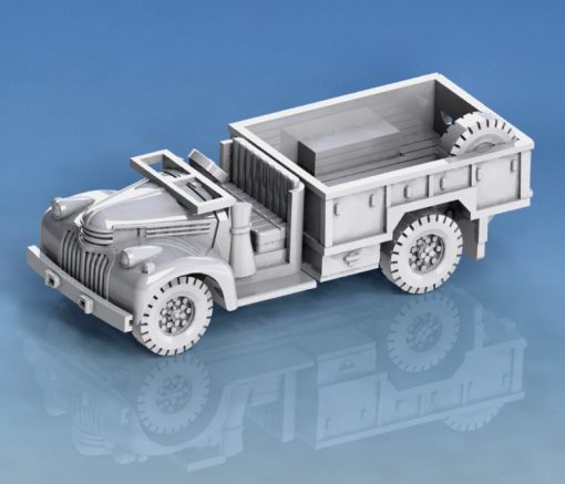 1 100 chevrolet Canada 1533x2 30cwt gs wargaming3d 28mm miniatura 3D print model - Mito3D