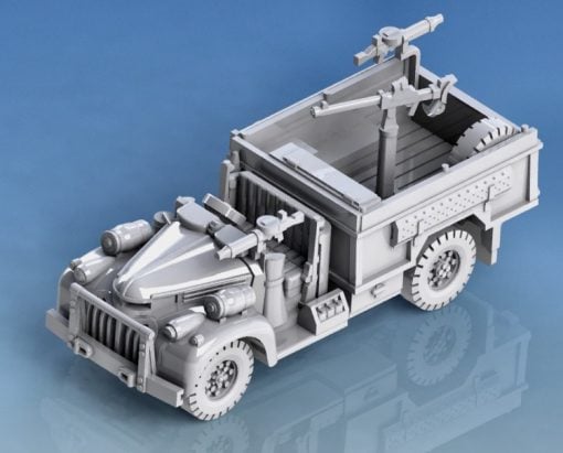 1 100 Chevrolet Canada 1533x2 30cwt lrdg wargaming3d 28mm miniature 3D print model - Mito3D