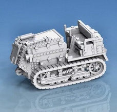 1 100 Holt 5t Artillerie Traktor wargaming3d 28mm Miniatur 3d print model - Mito3D